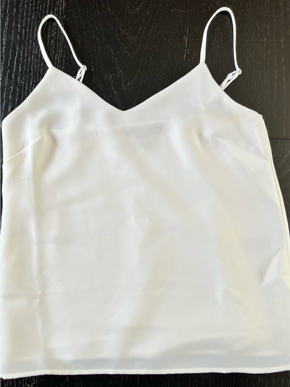 Banana Republic White V-Neck Camisole, Petite XXS